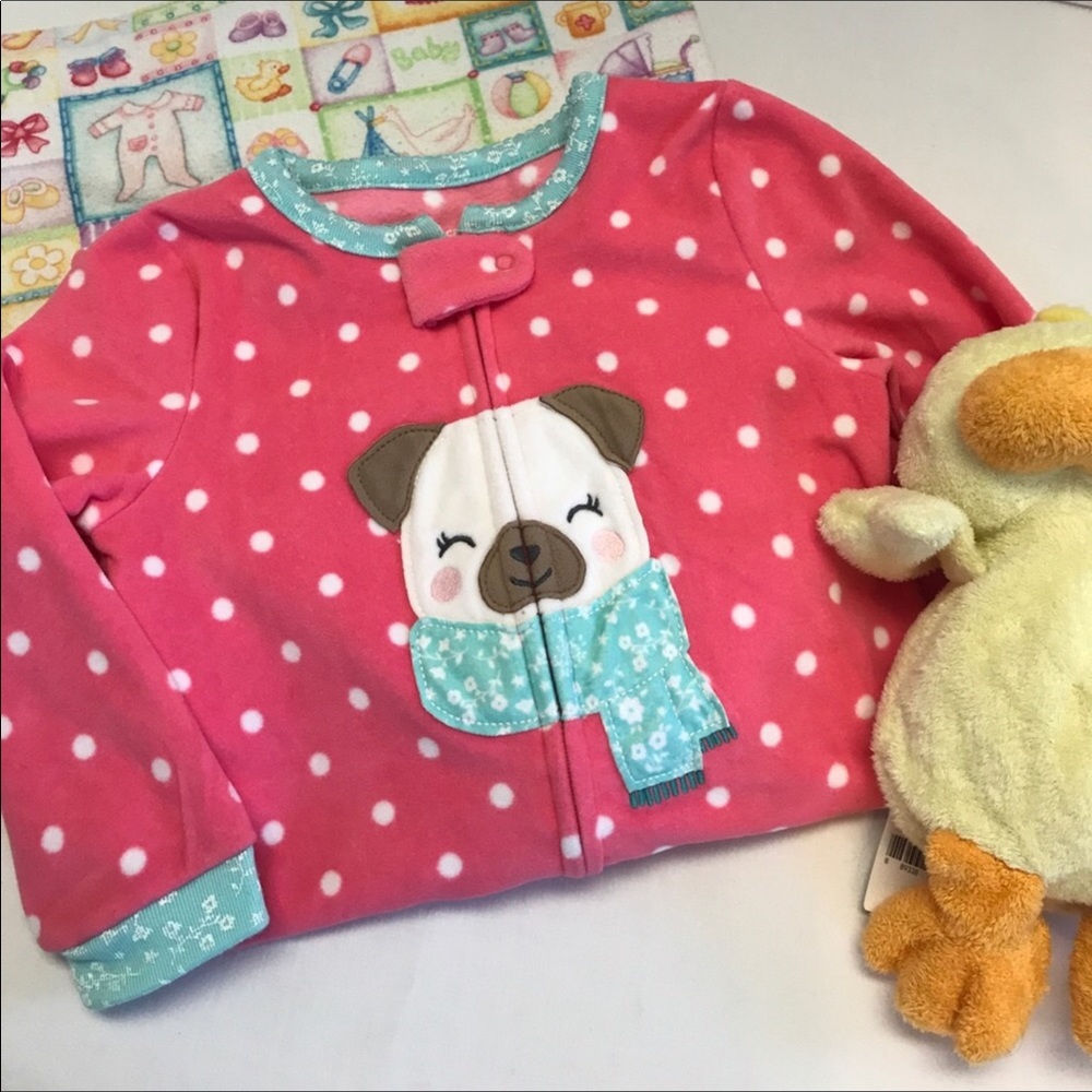Carter’s Fleece Puppy Footed Pajamas